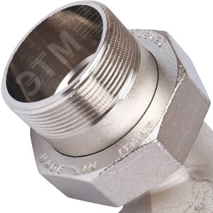 Соединение разъемное угловое 'американка' ВН, уплотнение под гайкой o-ring кольцо, никелированное 2' - фото 8