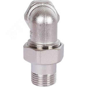 Сгон разъемный ВН 1/2' угловой (американка), никелированный - фото 4