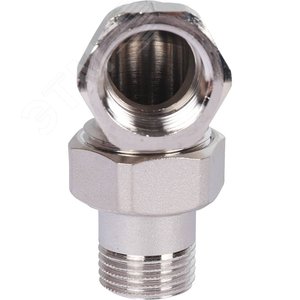 Сгон разъемный ВН 1/2' угловой (американка), никелированный - фото 6