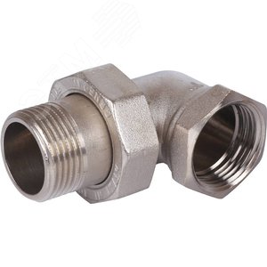 Сгон разъемный ВН 1' угловой (американка), никелированный - фото 7