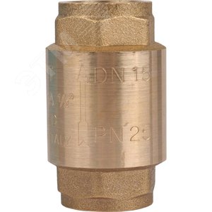 Клапан обратный пружинный муфтовый 1/2' с металлическим седлом SVC-0011-000015 STOUT - 2