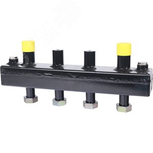 Коллектор распределительный стальной 2 отопительных контура с гидравлическим разделителем DN20 - фото 2