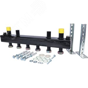 Коллектор распределительный стальной 3 отопительных контура с гидравлическим разделителем DN20 - фото 6