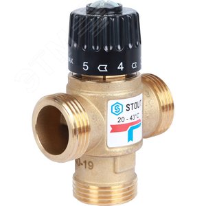 Клапан термостатический смесительный для систем отопления и ГВС G 1' M SVM-0120-164325 STOUT - 4