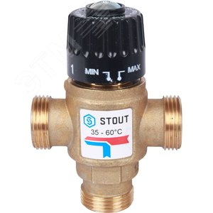 Клапан термостатический смесительный для систем отопления и ГВС 3/4' резьба SVM-0120-166020 STOUT - 2