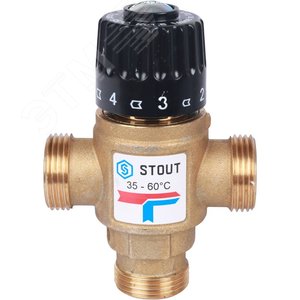 Клапан термостатический смесительный для систем отопления и ГВС 3/4' резьба SVM-0120-166020 STOUT - 5
