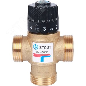 Клапан термостатический смесительный для сиcтем отопления и ГВС 1' резьба SVM-0120-256025 STOUT - 5