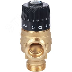 Клапан термостатический смесительный для систем отопления и ГВС 3/4' НР 30-65гр Kvs=1,8 SVM-0125-186520 STOUT - 4