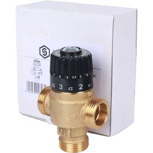 Клапан термостатический смесительный для систем отопления и ГВС 3/4' НР 30-65гр Kvs=1,8 SVM-0125-186520 STOUT - 7