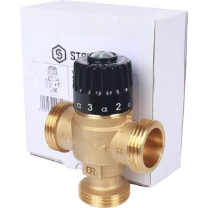 Клапан термостатический смесительный для систем отопления и ГВС 1' НР 30-65гр Kvs=2,3 SVM-0125-236525 STOUT - 8