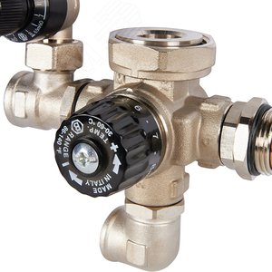 Узел насосно-смесительный с термостатическим клапаном и байпасом, без насоса - фото 2