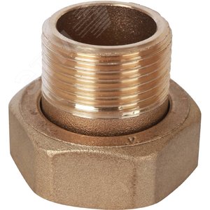 Штуцер с накидной гайкой под плоскую прокладку G 3/4M-G1N - фото 2