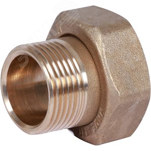 Штуцер с накидной гайкой под плоскую прокладку G 1M-G1 1/4RN - фото 2