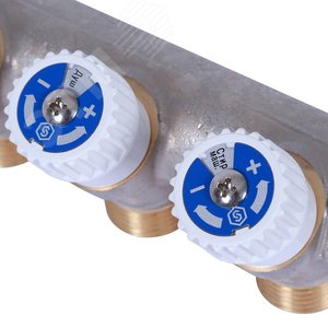 Коллектор распределительный 3/4', 3 отвода 1/2' плоское уплотнение - фото 7