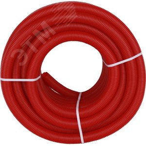 Труба гофрированная 40 красная, для трубы 32, бух а 30м - фото 2