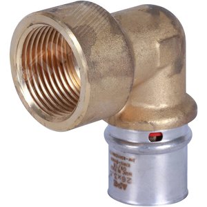 Угольник ВР 1'х26 переходной, для металлопластиковых труб прессовой - фото 2