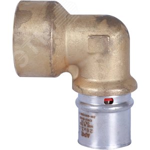 Угольник ВР 1'х26 переходной, для металлопластиковых труб прессовой - фото 4