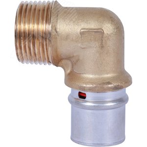 Угольник ВН 1'х26 переходной, для металлопластиковых труб прессовой - фото 4