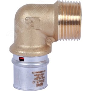 Угольник ВН 1'х26 переходной, для металлопластиковых труб прессовой - фото 5