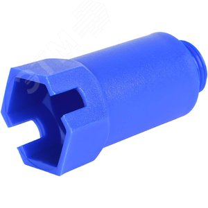 Пробка напорная Н 1/2' удлиненная пластиковая     синяя SFA-0035-100012 STOUT - 2