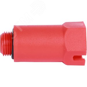 Пробка напорная Н 1/2' удлиненная пластиковая красная - фото 4