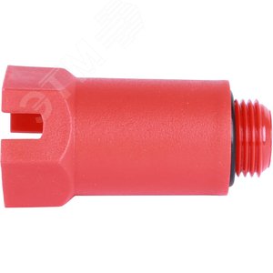 Пробка напорная Н 1/2' удлиненная пластиковая красная - фото 5