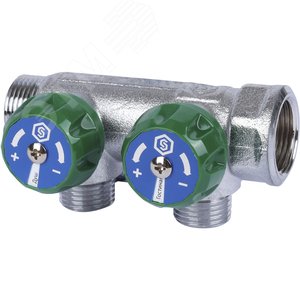 Коллектор распределительный 3/4'x2 выхода 1/2' - фото 2