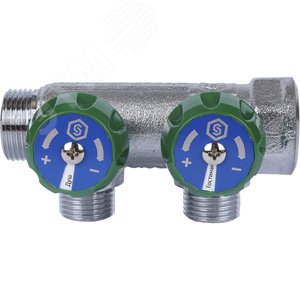 Коллектор распределительный 3/4'x2 выхода 1/2' - фото 4