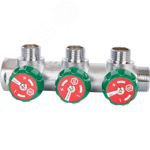 Коллектор распределительный 3/4'x3 выхода 1/2' - фото 2