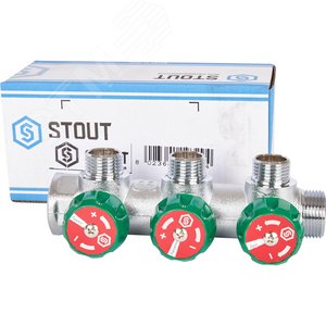 Коллектор распределительный 3/4'x3 выхода 1/2' - фото 7