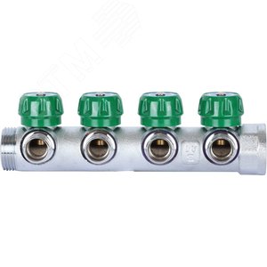 Коллектор распределительный 1'x4 выхода 1/2' - фото 2