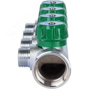 Коллектор распределительный 1'x4 выхода 1/2' - фото 6