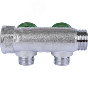 Коллектор регулирующий 3/4', 2 отвода 1/2' плоское уплотнение - фото 6