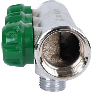 Коллектор регулирующий 3/4', 3 отвода 1/2' плоское уплотнение - фото 4