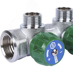 Коллектор регулирующий 3/4', 4 отвода 1/2' плоское уплотнение - фото 8