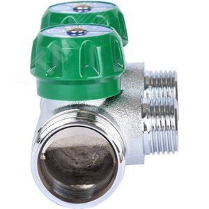 Коллектор регулирующий 1', 2 отвода 1/2' плоское уплотнение - фото 4