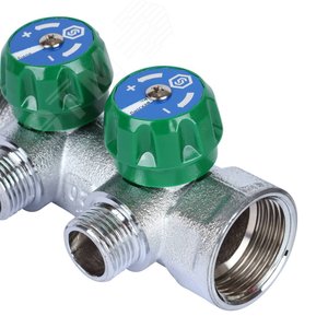 Коллектор регулирующий 1', 2 отвода 1/2' плоское уплотнение - фото 7