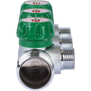 Коллектор регулирующий 1', 3 отвода 1/2' плоское уплотнение - фото 4