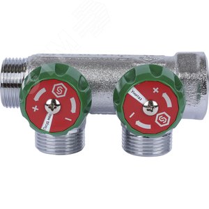 Коллектор распределительный 3/4'x2 выхода 3/4' ЕК - фото 5