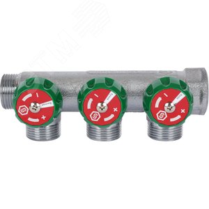 Коллектор распределительный 3/4'x3 выхода 3/4' ЕК - фото 2