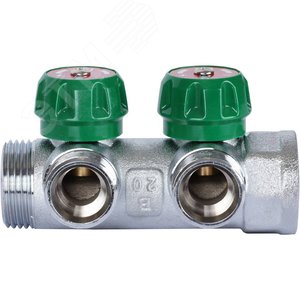 Коллектор распределительный 1'x2 выхода 3/4' ЕК - фото 2