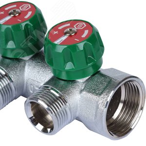 Коллектор распределительный 1'x2 выхода 3/4' ЕК - фото 7