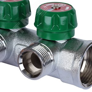 Коллектор распределительный 1'x2 выхода 3/4' ЕК - фото 8