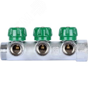 Коллектор распределительный 1'x3 выхода 3/4' ЕК - фото 4