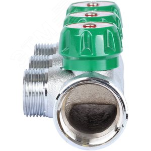 Коллектор распределительный 1'x3 выхода 3/4' ЕК - фото 7