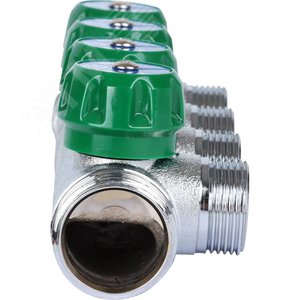 Коллектор распределительный 1'x4 выхода 3/4' ЕК - фото 4