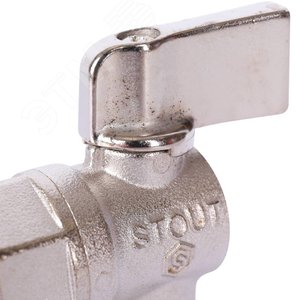 Кран шаровой угловой 1/2' х 3/4' для подключения санитарных приборов SVB-0059-001234 STOUT - 8