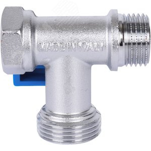 Кран шаровой проходной для стиральных и посудомоечных машин 1/2'x3/4'x1/2' - фото 5