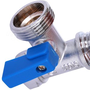 Кран шаровой проходной для стиральных и посудомоечных машин 1/2'x3/4'x1/2' - фото 7