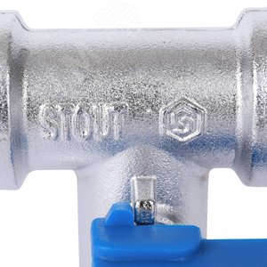 Кран шаровой проходной для стиральных и посудомоечных машин 1/2'x3/4'x1/2' - фото 8